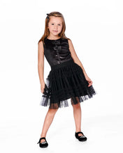 Load image into Gallery viewer, Black Tulle Bow Dress