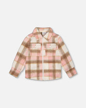 Load image into Gallery viewer, Plaid Pink Wool Buttondown