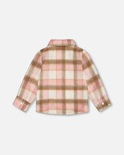Load image into Gallery viewer, Plaid Pink Wool Buttondown