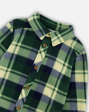 Load image into Gallery viewer, Green Plaid Fleece