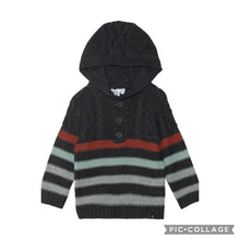 Load image into Gallery viewer, Hooded Jacquard Knit Sweater