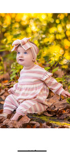 Candy striped romper