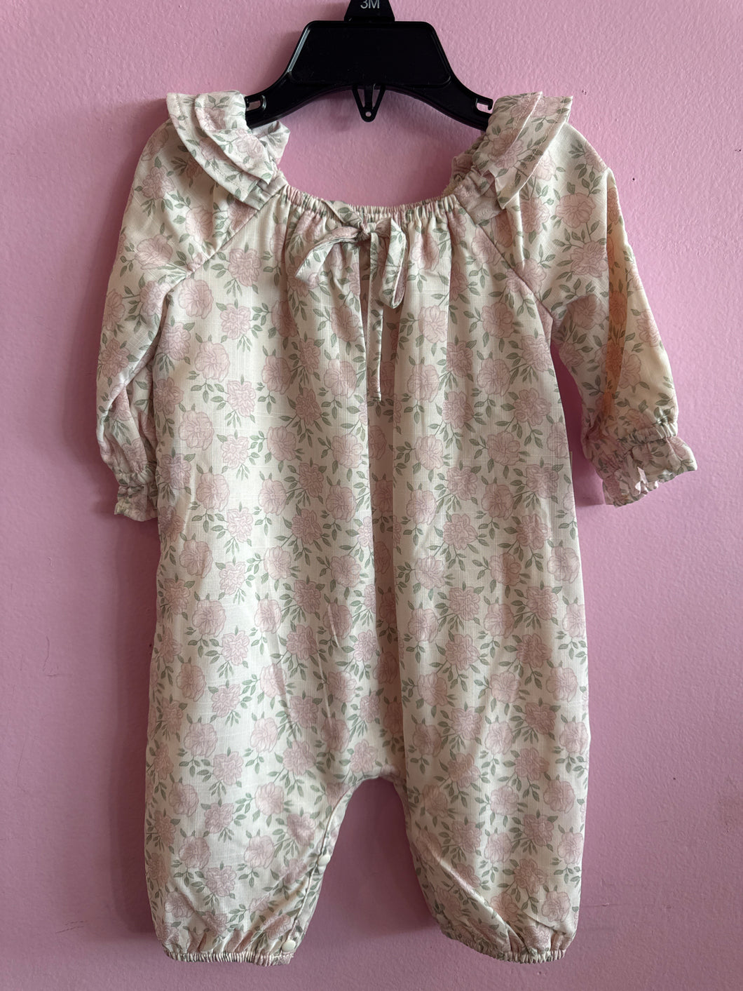 Dewy Pink rose Romper