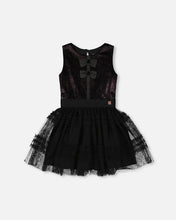 Load image into Gallery viewer, Black Tulle Bow Dress

