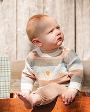 Load image into Gallery viewer, Knit Tan Stripe Pant Set
