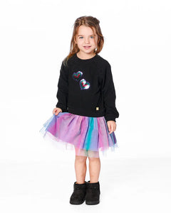 Sequin Heart Tulle Dress ￼