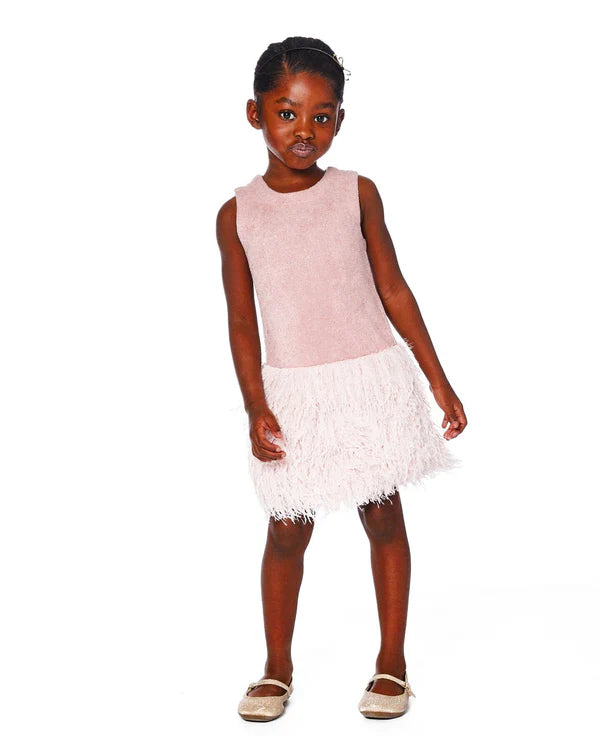 Blush Pink Feather Dress