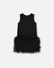 Load image into Gallery viewer, Black Feather Dress
