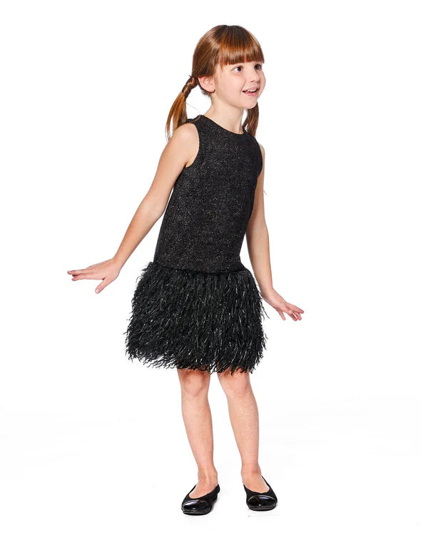 Black Feather Dress