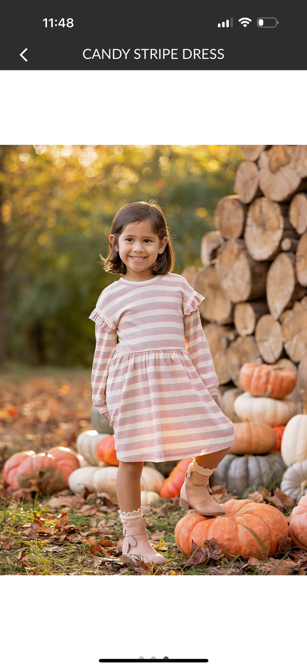 Candy striped dress