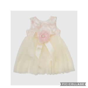 Zoe’s Beige/ Pink Romper Dress