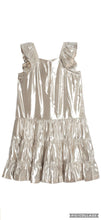 Load image into Gallery viewer, Shine Bright Metallic Silver dress
