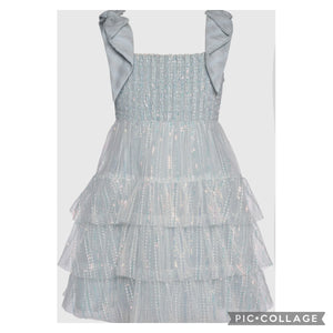 Sequin Tiered Baby Doll Dress