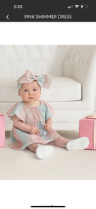 Pink Shimmer Infant Dress