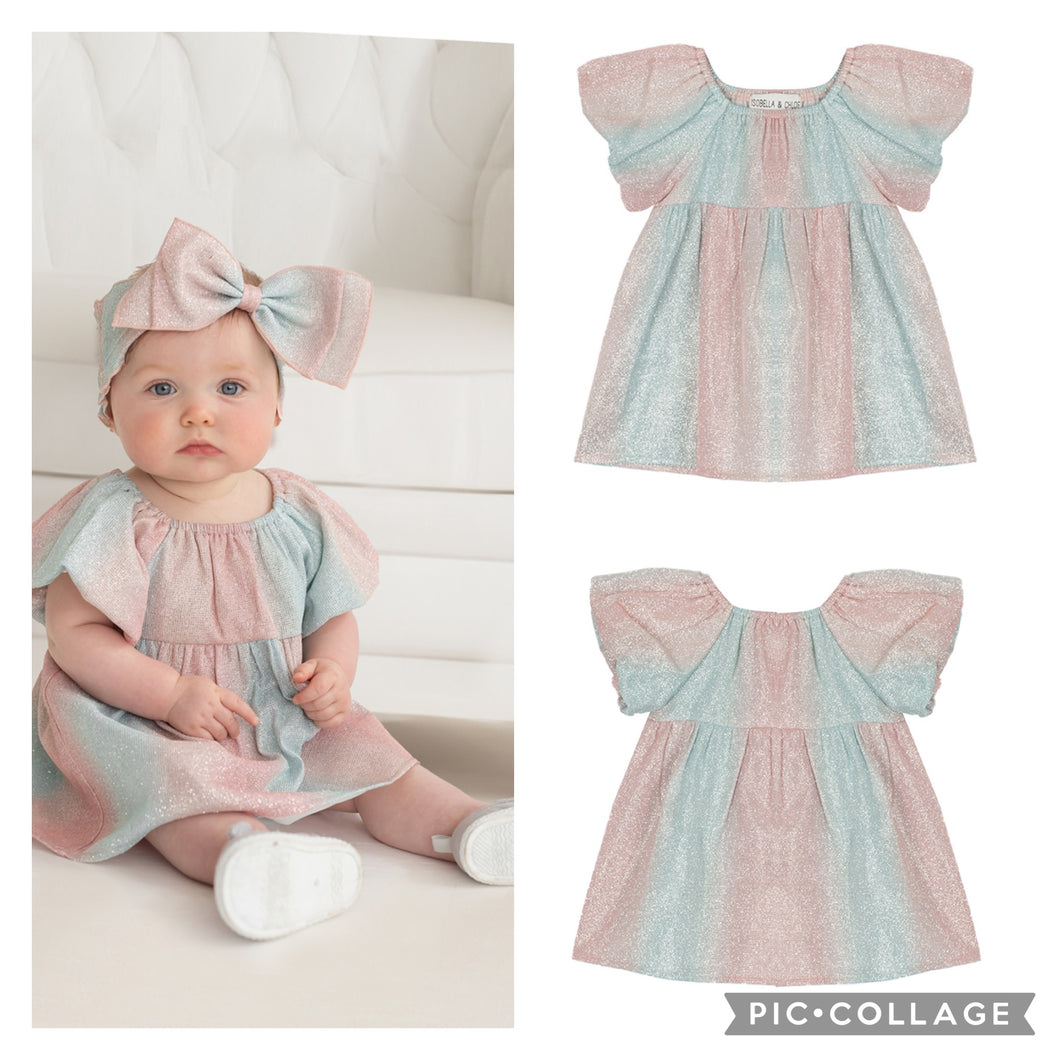 Pink Shimmer Infant Dress