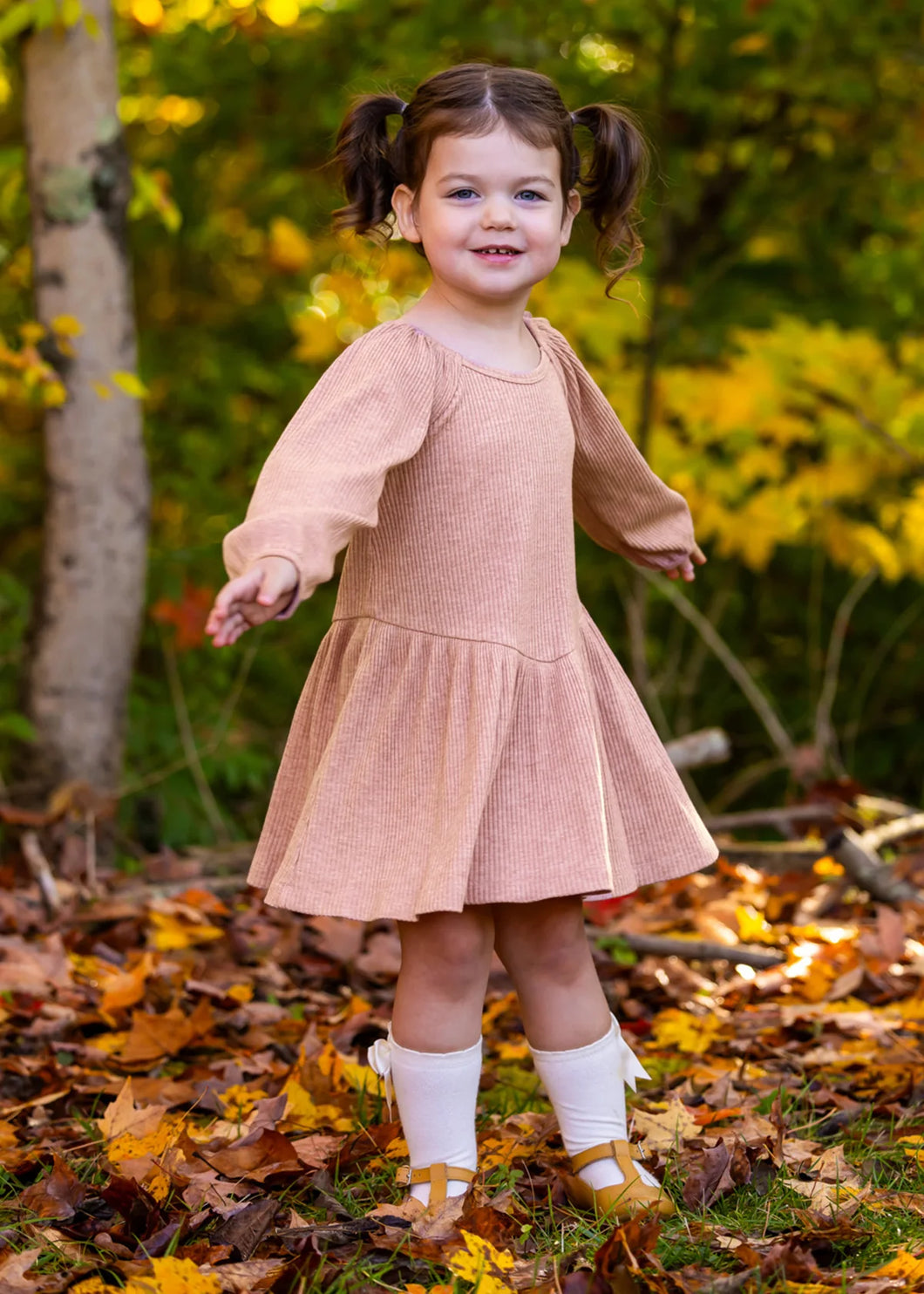 Mauve Ribbed Adore Dress