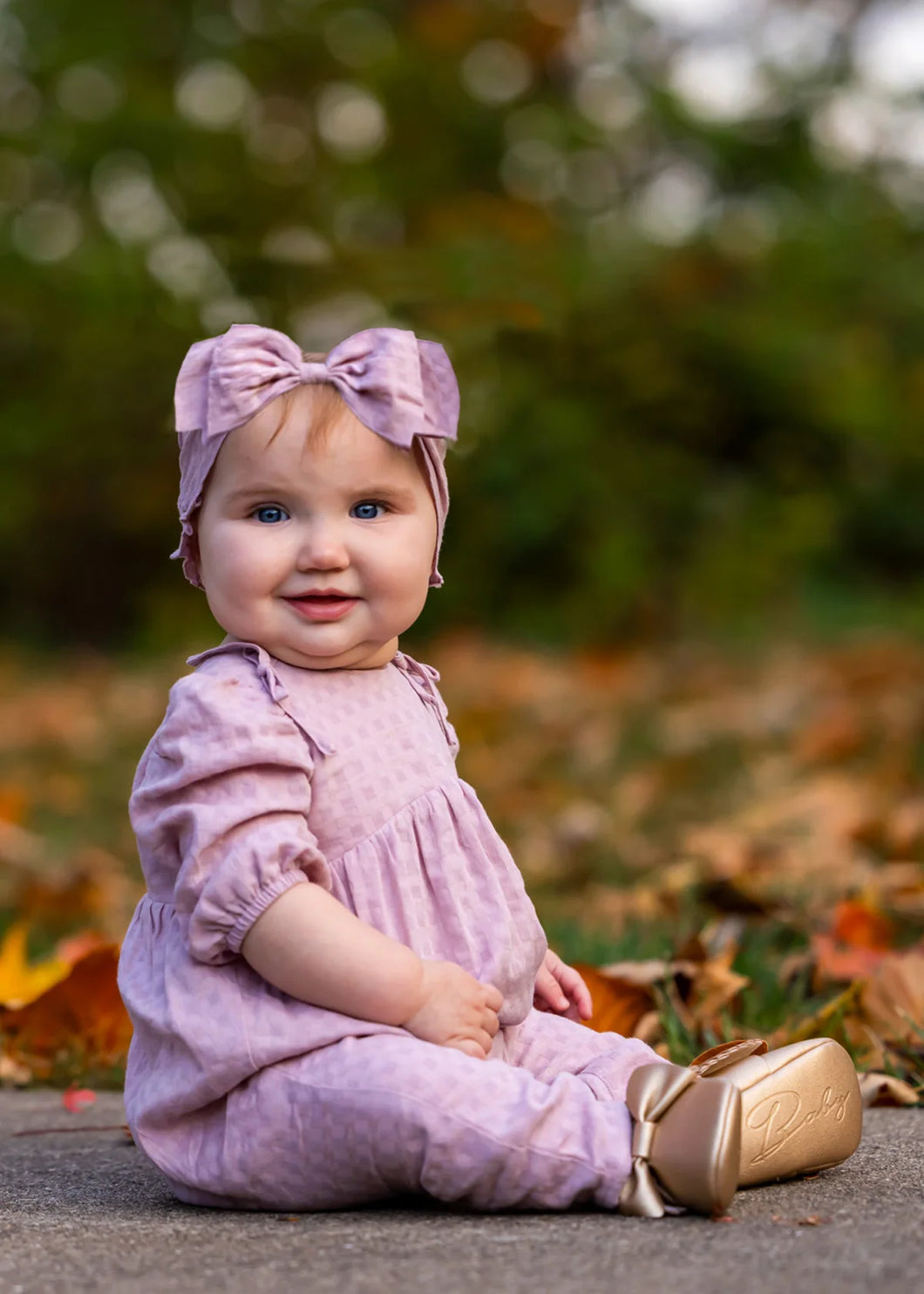 Lavender Checkered Romper