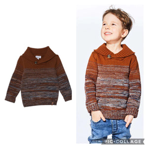 Mustard Knit Collar Sweater