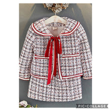Load image into Gallery viewer, Holiday Red 2pc Tweed Set
