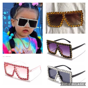 Kids Rhinestone Sunglasses